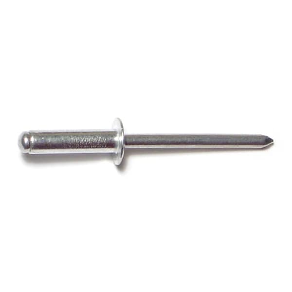 Midwest Fastener Blind Rivet, Dome Head, 3/16 in Dia., 1/2 in L, Aluminum Body, 20 PK 36276 - main